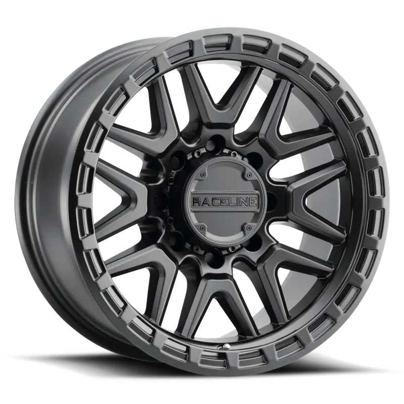 Raceline Krank 18X9 Inch Satin Black Alloy Wheel – 8X165.1 Bolt Pattern, -12Mm Offset, 125.2Mm Center Bore 1