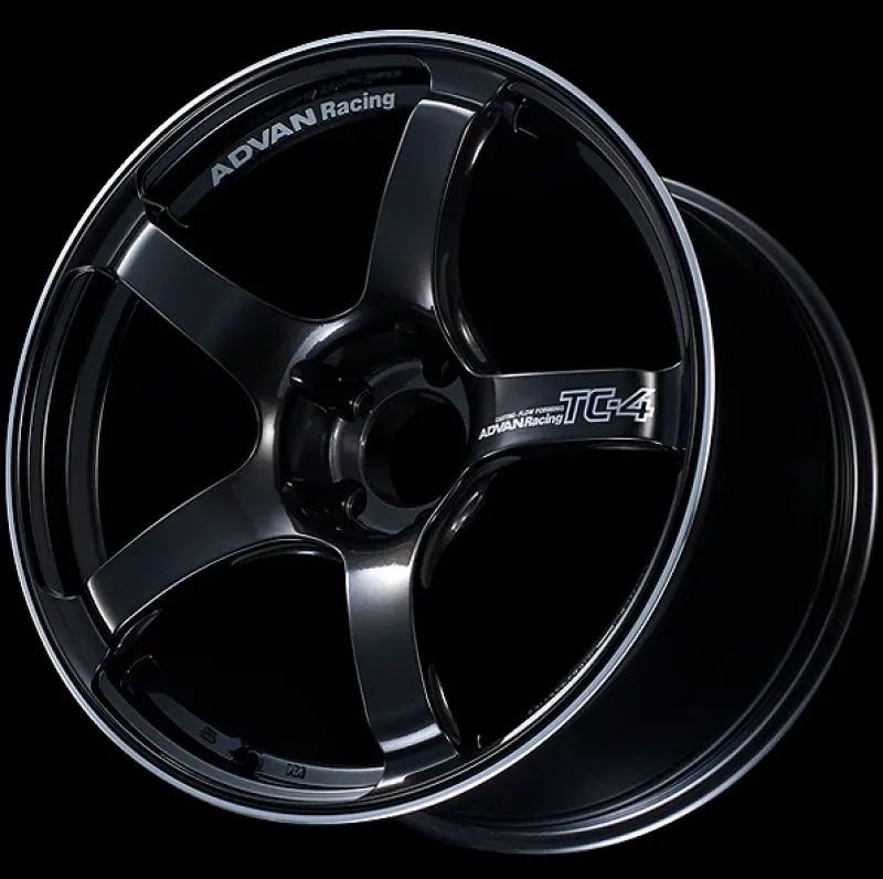 Advan Tc4 Alloy Wheel – 17×9.5 Inches, +50 Offset, 5×114.3 Pcd, Black Gunmetallic Finish With Ring 1