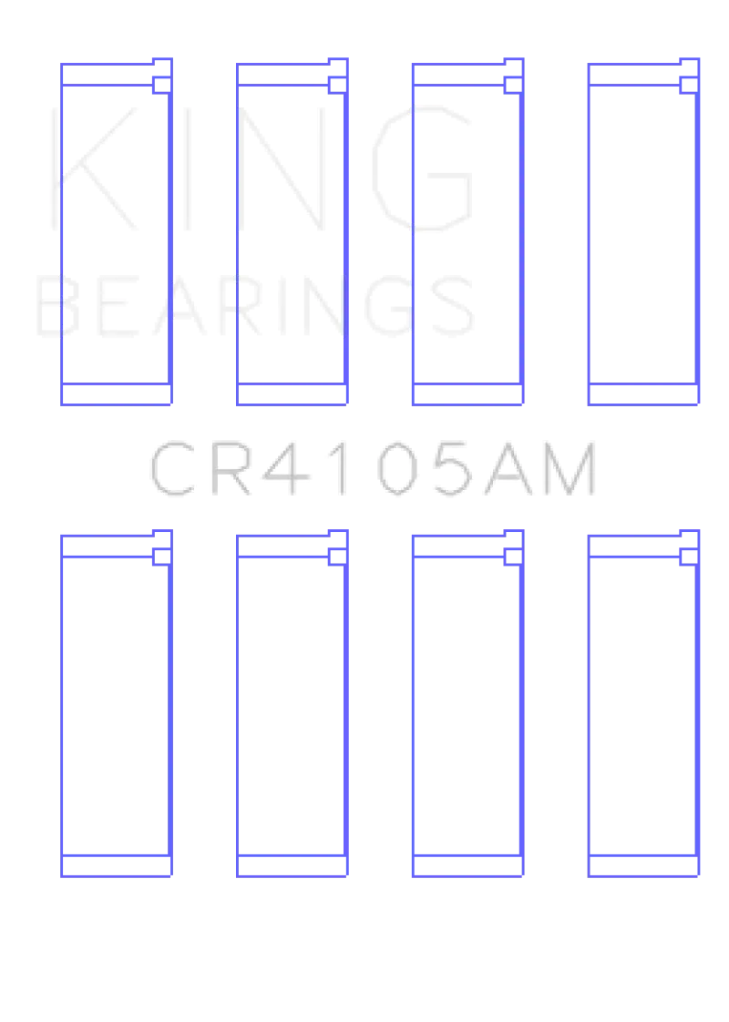 King Rod Bearing Set For Mazda Fs-De, Fp, And Fs L4 Engines – Dohc 16-Valve, Standard Size 1