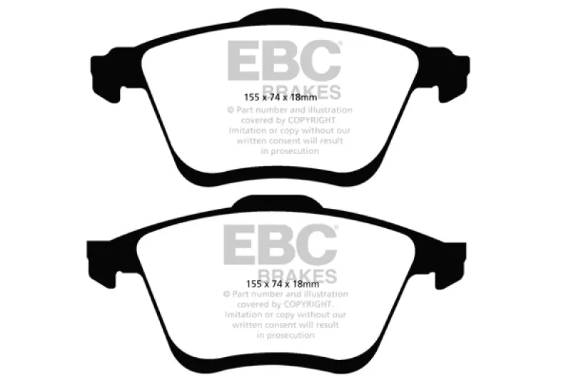 Ebc Yellowstuff High-Performance Front Brake Pads For 2006–2009 Mazda 6 Mps (2.3L Turbo) 1