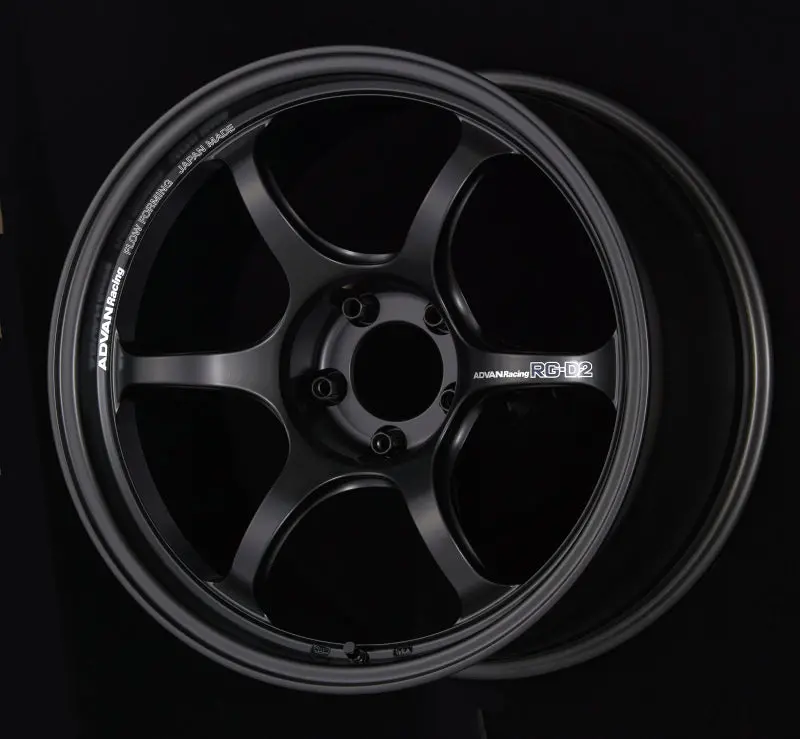 Advan Rg-D2 15X5 Inch Et45 Wheel – 4X100 Pcd, Semi-Gloss Black Finish 1