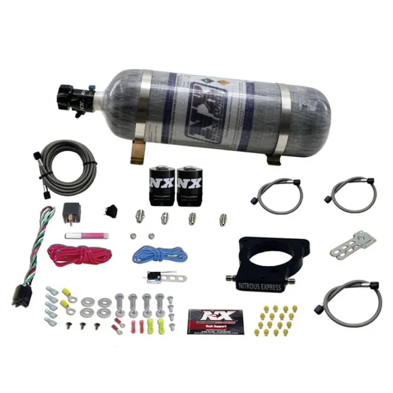 Nitrous Express Ls-Compatible 78Mm 3-Bolt Nitrous Plate System (50–350 Hp) With 12Lb Bottle 1
