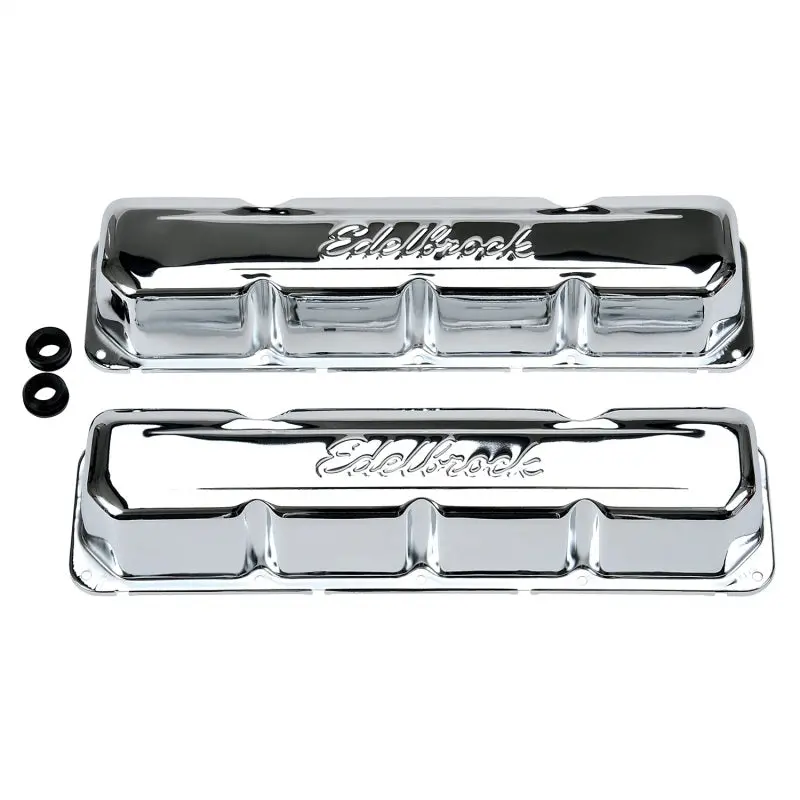 Edelbrock Signature Series Chrome Valve Covers For Amc/Jeep V8 Engines (1967–1991, 290–401 Cid) 1