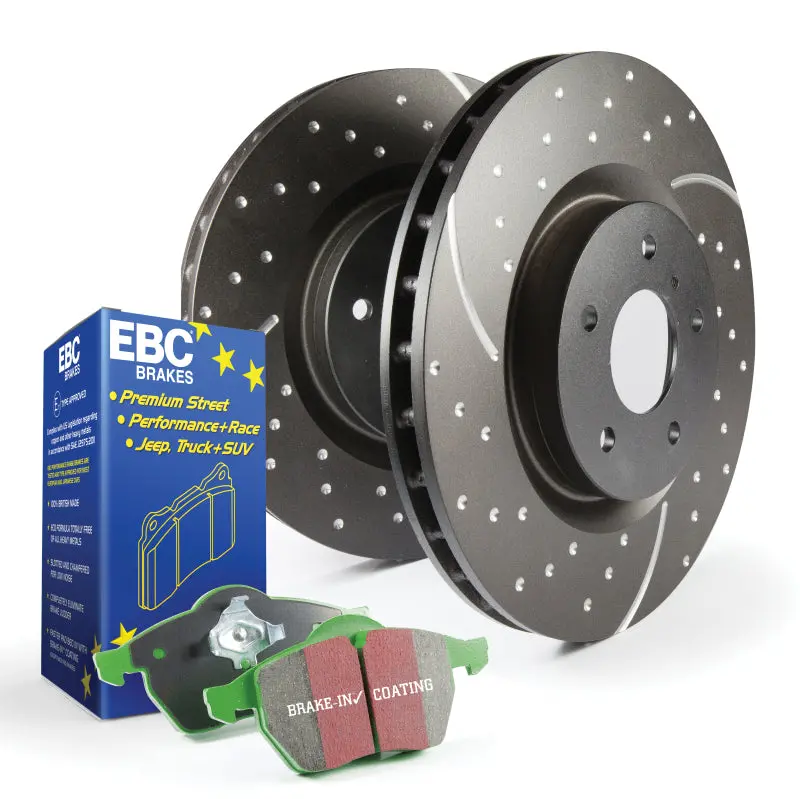 Ebc S10 Brake Kit — Greenstuff Street-Friendly Pads + Gd Drilled Rotors 1