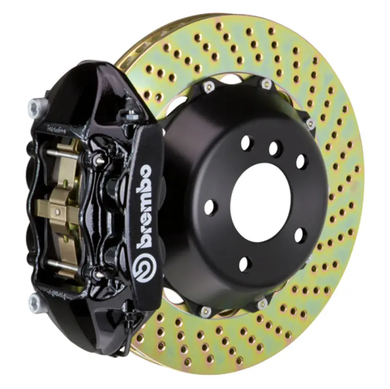 Brembo Gt Rear Big Brake Kit For 2007–2018 Jeep Wrangler & Unlimited – 4-Piston Calipers, 380X28Mm Drilled Two-Piece Rotors, Black Finish 1