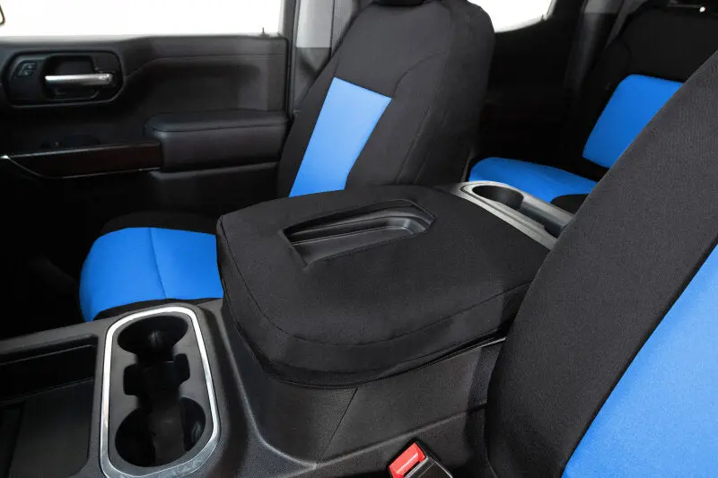 Covercraft 14-18 Chevrolet Silverado/Gmc Endura Precisionfitsecond Row Seat Covers - Blue/Blk 1