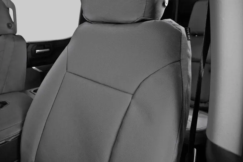 Covercraft Precisionfit 2Nd Row Seat Covers For 2019–2024 Dodge Ram 2500 – Silver-On-Silver Custom Fit 1