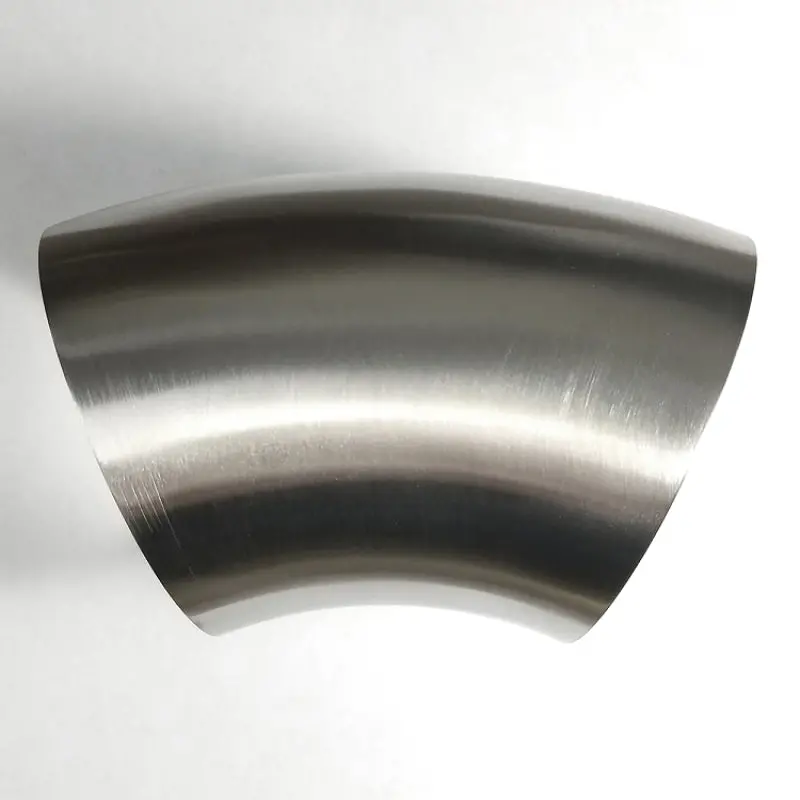 Stainless Bros Mandrel-Bent 45° Stainless Steel Exhaust Elbow – 2.0" Od, 1.5D Radius, 3" Clr 1