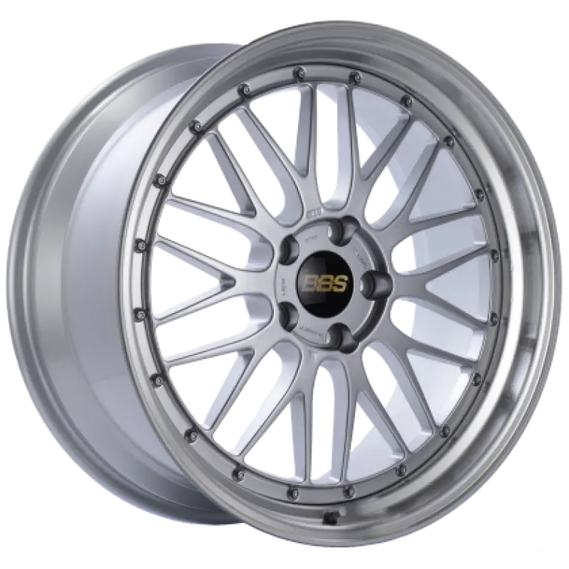 Bbs Lm Forged Alloy Wheel – 20X11 Inches, 5X112 Bolt Pattern, +24Mm Offset, Diamond Silver Face & Cut Lip 1