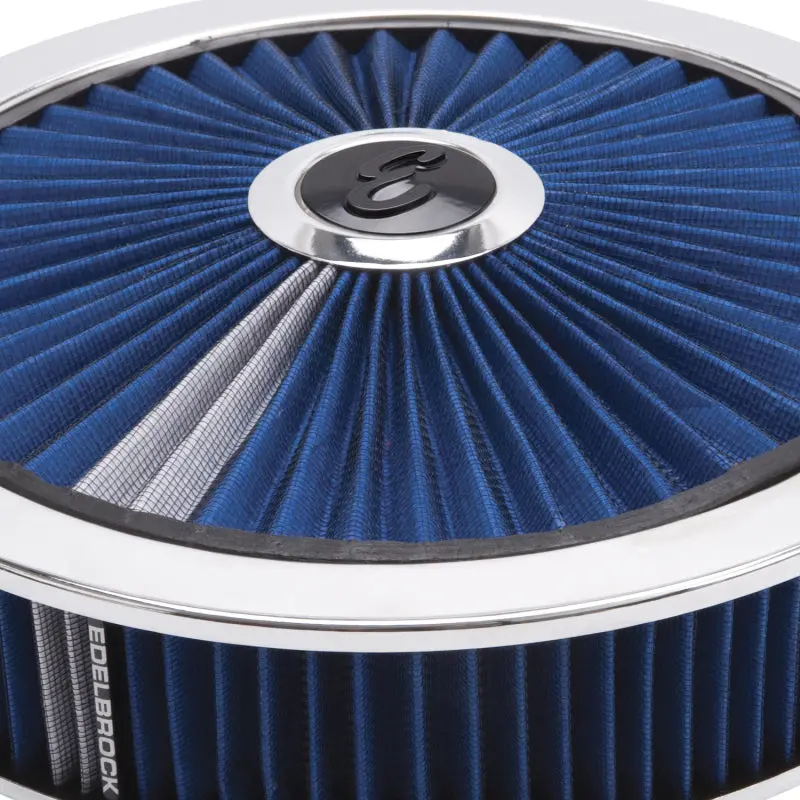Edelbrock Air Cleaner Pro-Flo High-Flow Series Round Filtered Top 14In Dia X 3 125In 1
