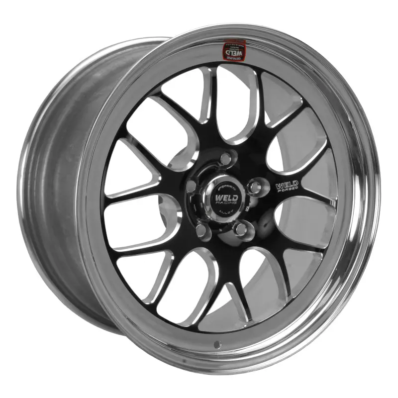Weld S77 18X10.5 Inch Black Racing Wheel – 5X4.75 Pcd, 7.6-Inch Backspace, High-Pad Design 1