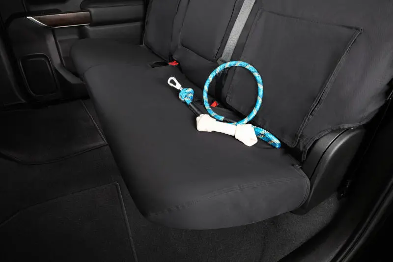 Covercraft Charcoal Polycotton Custom Seat Covers For 2022–2023 Toyota Tundra Second Row 1