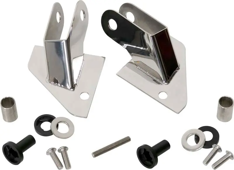Kentrol Polished Silver Mirror Relocation Brackets For 1987–1995 Jeep Wrangler Yj 1