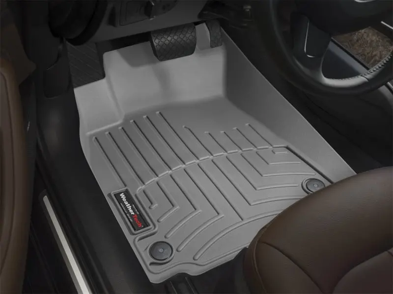 Wt Floorliner Front Interior Mat – Durable Textured Grey Trim-To-Fit Design 1