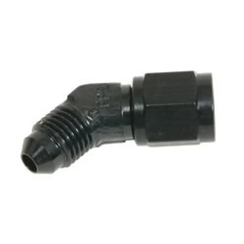 Fragola -8An Black Anodized Flare Fitting – 45-Degree Female-To-Male 1