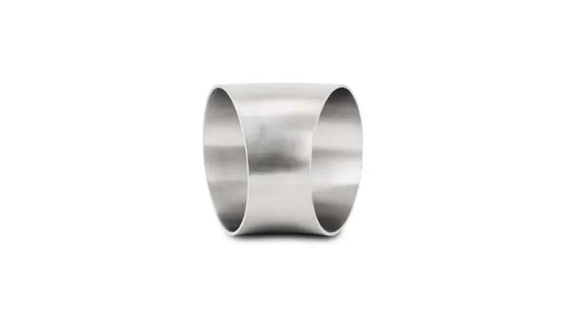 Vibrant 3.5" Od T304 Stainless Steel 45° Mandrel-Bent Elbow – 3.5" Centerline Radius 1