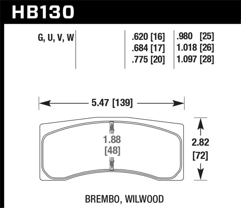 Hawk Performance Brake Pads Compatible With Brembo X9, Xa4, And Wilwood Integra Ip Dtc-70 Systems 1
