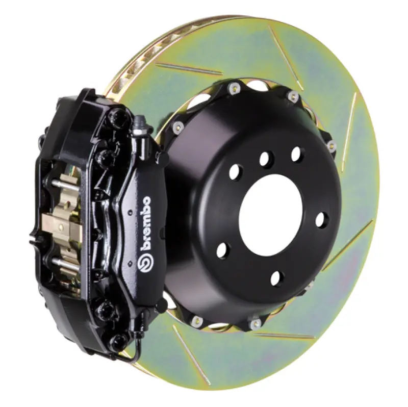 Brembo Gt Rear Brake Kit – Slotted Two-Piece Rotors (345X28Mm) & 4-Piston Calipers For 2006–2012 Bmw 325I/328I (Non-Xdrive) 1