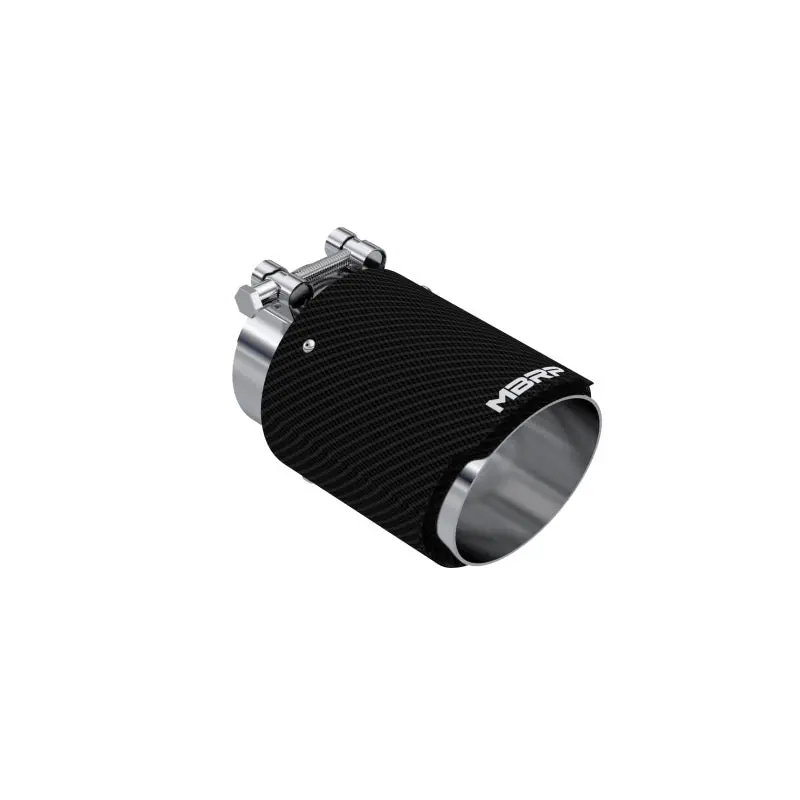 Mbrp Universal Dual-Wall Carbon Fiber Exhaust Tip – 3" Id, 4" Od, 6.13" Length, Angle-Cut Design 1