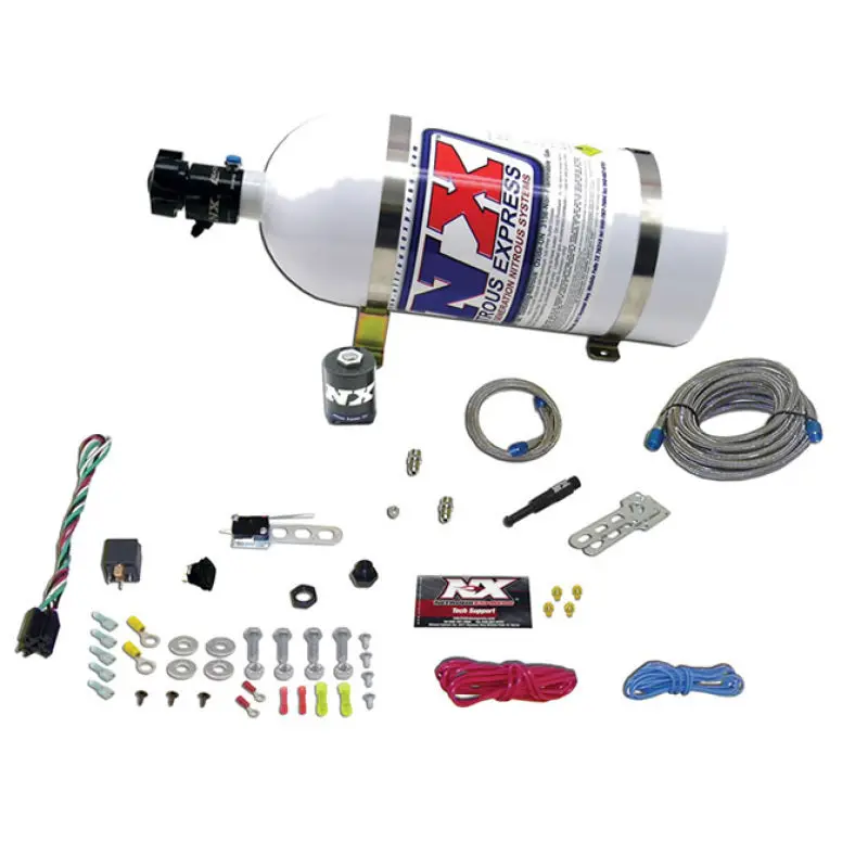 Nitrous Express Dry Efi Single-Nozzle Nitrous Kit – 35–150 Hp, Includes 15Lb Bottle 1