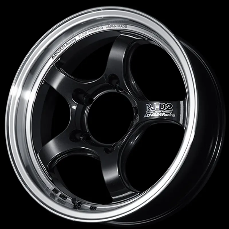 Advan Rg-D2 Performance Wheel: 16×7", +48 Offset, 4×100 Pcd, 63Mm Bore — Gunmetallic Machined Face 1