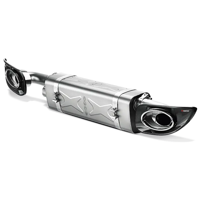 Akrapovic 10-13 Porsche 911 Turbo / Turbo S (997 Fl) Slip-On Line (Titanium) W/ Titanium Tips 2