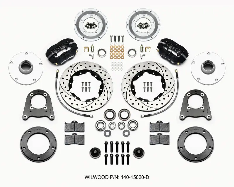 Wilwood Forged Dynalite-M Front Brake Kit – 10.75" Drilled Rotors For 1950–1955 Mg-Td/Tf 1