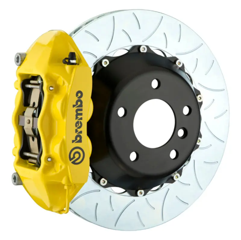 Brembo Gt Big Brake Kit For Jeep Wrangler & Unlimited (2007–2018) – Rear, 380X28Mm Two-Piece Slotted Rotors, Yellow Calipers 1
