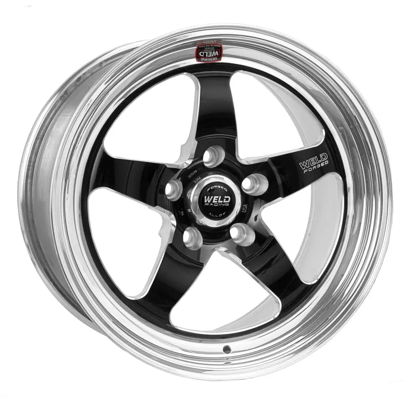 Weld Racing S71 Forged Aluminum Wheel – 17X8.5", 5X4.5" Bolt Pattern, 4.2" Backspace, Black High-Pad Finish (Non-Beadlock) 1