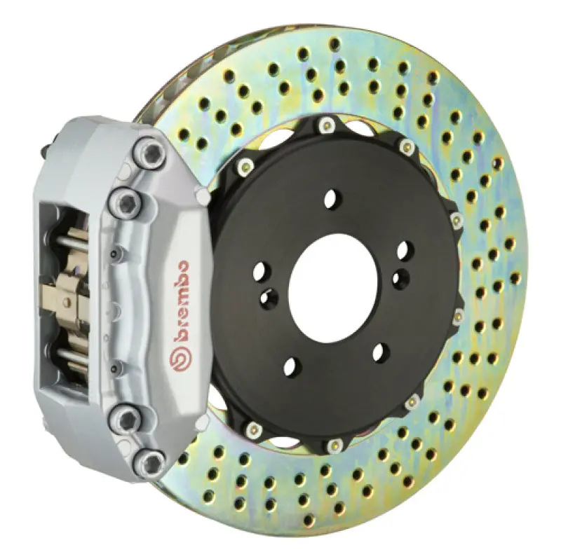 Brembo Gt Big Brake Kit For 2010–2014 E350 Sedan & 2012–2014 Cls350 – Rear, 4-Piston Calipers, 328X28Mm Drilled Two-Piece Rotors (Silver) 1