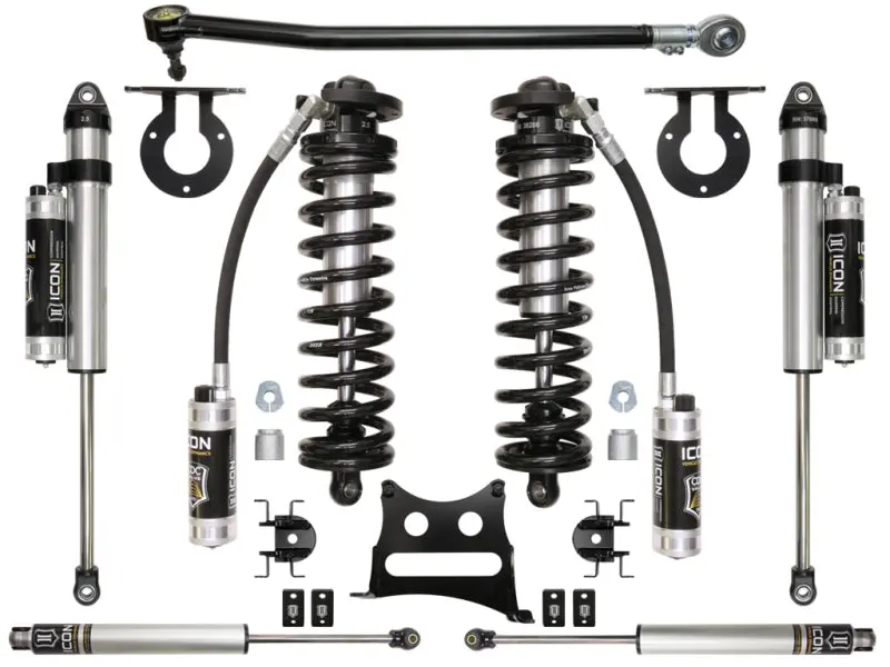 Icon Stage 4 Coilover Conversion System For 2017+ Ford F-250/F-350 – 2.5 To 3 Inch Lift, Tunable Performance 1