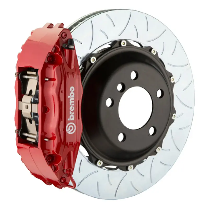 Brembo Gt Big Brake Kit For 1999–2001 Nissan Skyline Gt-R — Front 6-Piston Calipers, 355×32Mm Two-Piece Slotted Rotors (Type-3 Red) 1