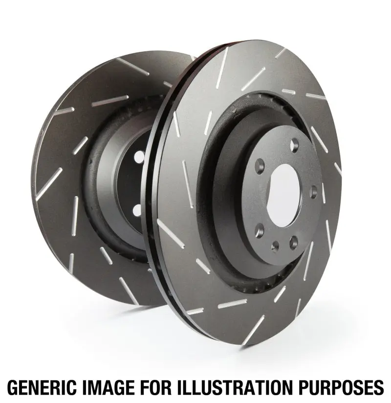 Ebc Usr Blackdash Sport Slotted Front Brake Rotors For 2016–2018 Mazda Cx-3 1