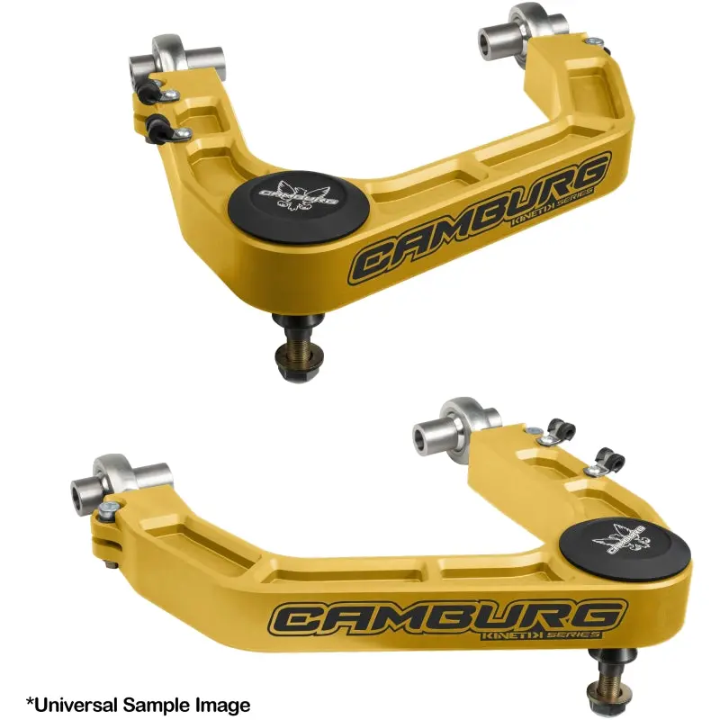 Camburg Kinetik Billet Upper Control Arms – Gold-Anodized, For 2021–2024 Ford F-150 (Excluding Raptor) 1