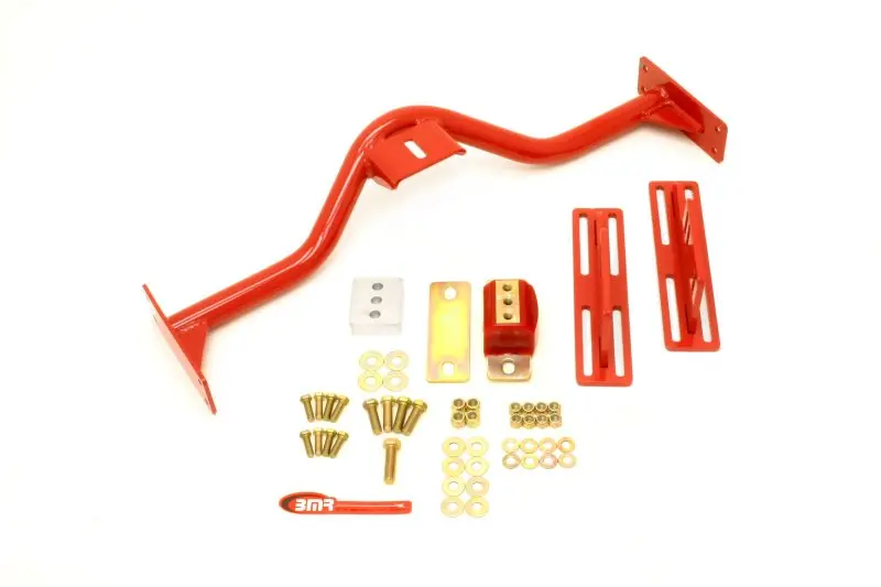 Bmr Transmission Crossmember For 1967–1969 First-Gen F-Body – Compatible With Th350, Powerglide, 700R4 & 4L60E (Red) 1