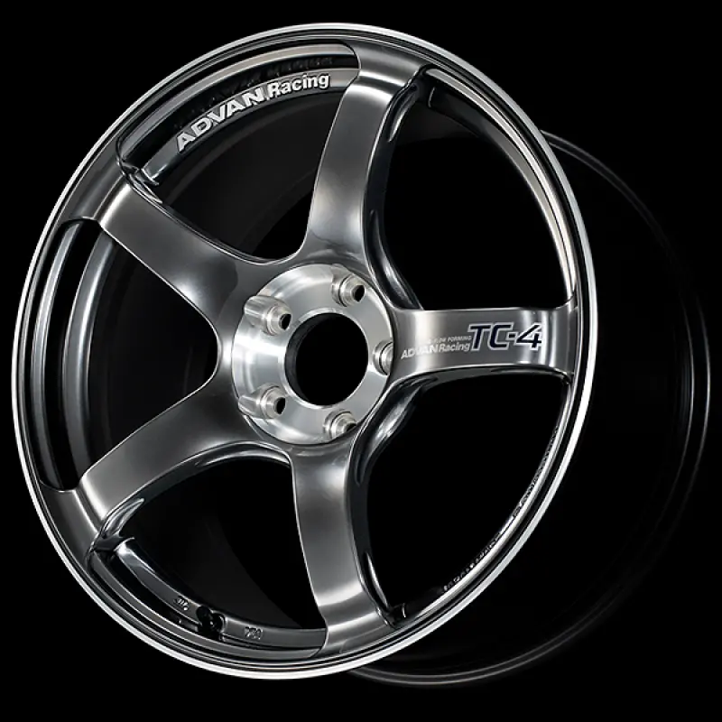 Advan Tc-4 Se Racing Wheel: 18X9.0", +25Mm Offset, 5X114.3, 73Mm Hub Bore – Hyper Black & Diamond Cut Finish 1