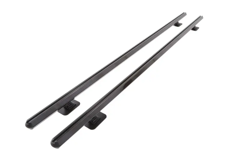 Deezee Hex Series Side Rails – Gloss Black, Fits 2003–2023 Dodge/Ram Ram Trucks With 8-Foot Beds 1