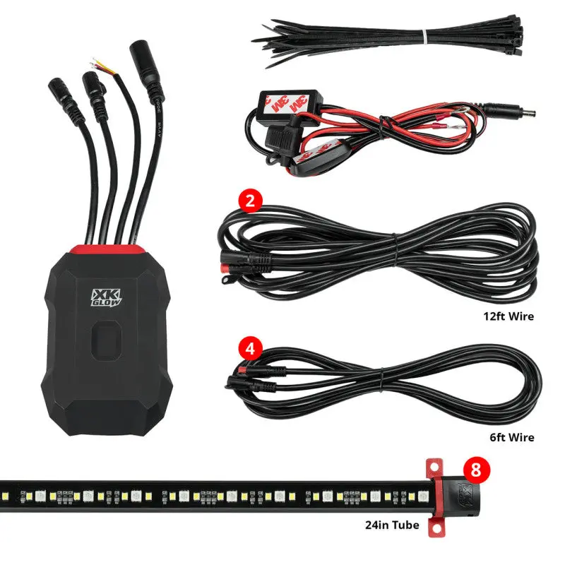 Xk Glow Rgbw Addressable Led Underglow Kit – Xkalpha App-Controlled, Standard Size 1