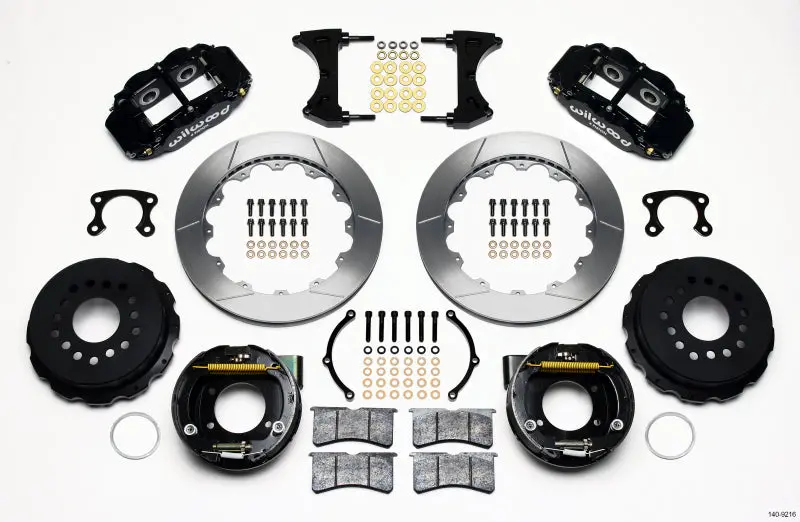 Wilwood Narrow Superlite 4R Rear Parking Brake Kit – 12.88-Inch Rotor, 2.66-Inch Offset, Small Ford Fitment 1