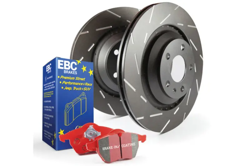 Ebc Redstuff S4 Brake Kit: Performance Pads + Usr Drilled & Slotted Rotors 2