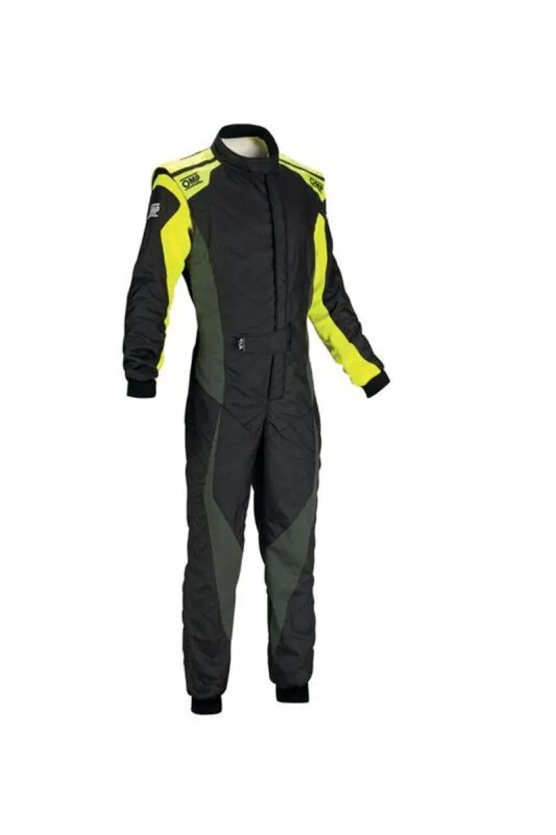 Omp Tecnica Hybrid Racing Overalls – Size 50 In Fluorescent Yellow 1