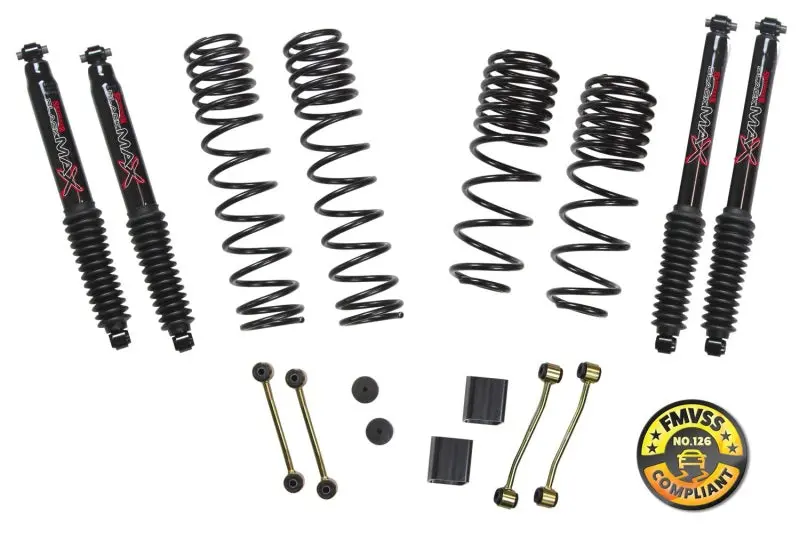 Skyjacker 2–2.5" Lift Kit For 2018 Jeep Wrangler Jl (2-Door) – Includes Black Max Shocks 1