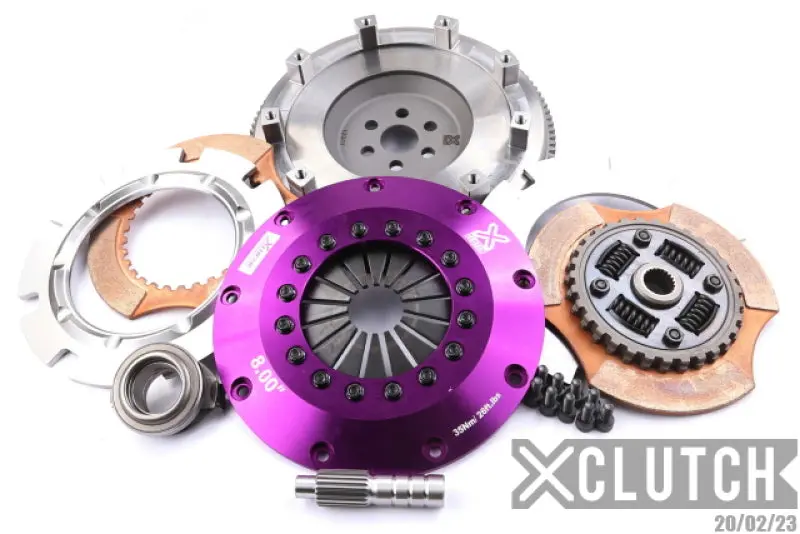 Xclutch Twin-Disc Ceramic Clutch Kit For 1989–1994 Mazda 323 (1.8L, 8" Flywheel) 1