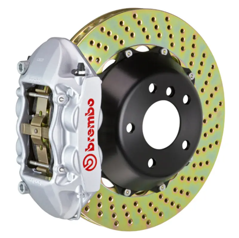 Brembo Gt Big Brake Kit For 2003–2008 Mercedes-Benz Sl55 Amg – Rear, Drilled 380X28Mm Two-Piece Rotors 1