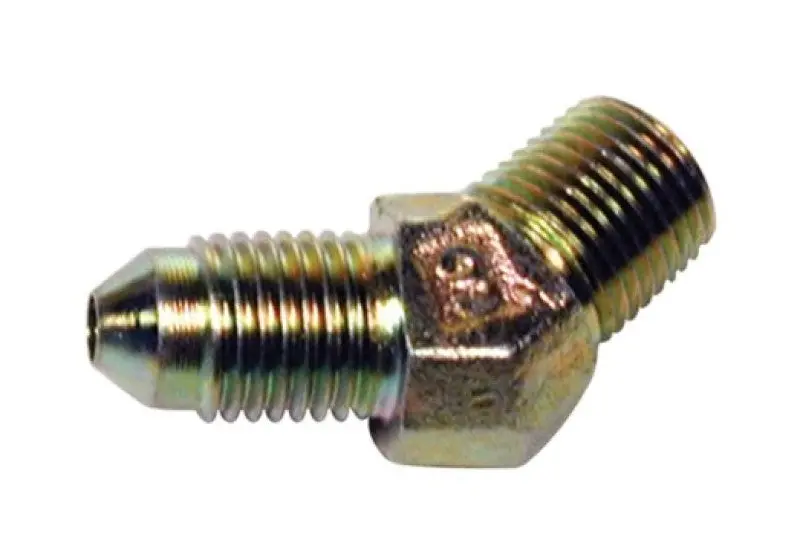 Wilwood 1/8"–27 Npt To -3 An Inlet Fitting With 45° Angle 1